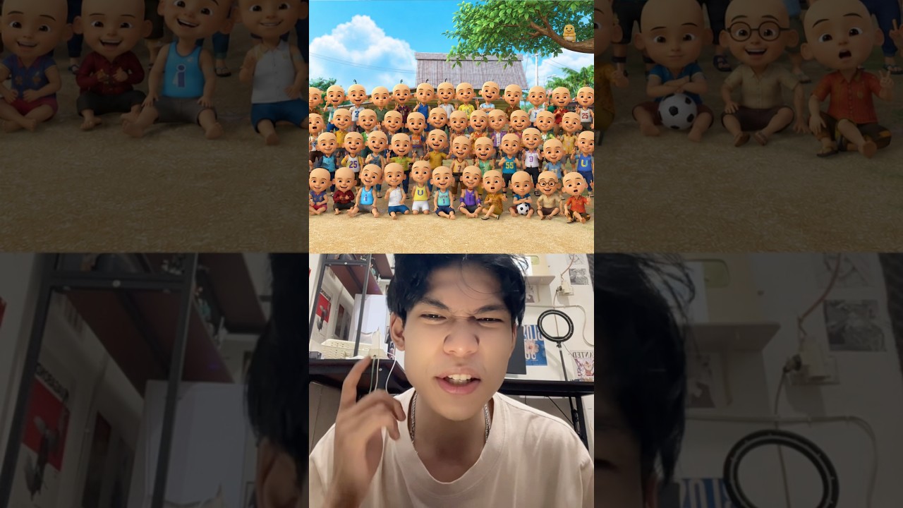 100 Upin Ipin Sedang Berfoto