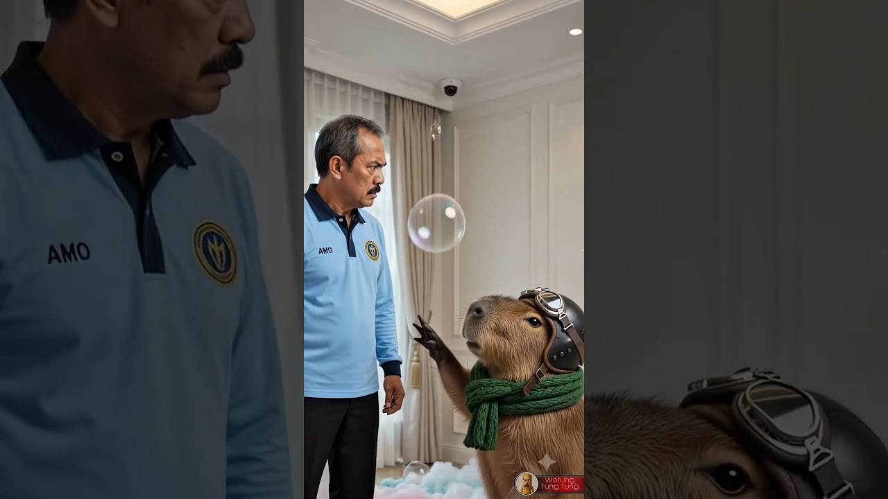 Capybara Pintar Menunjuk Kamera CCTV Untuk Membongkar Kelakuan Jinu😂 #kapybara