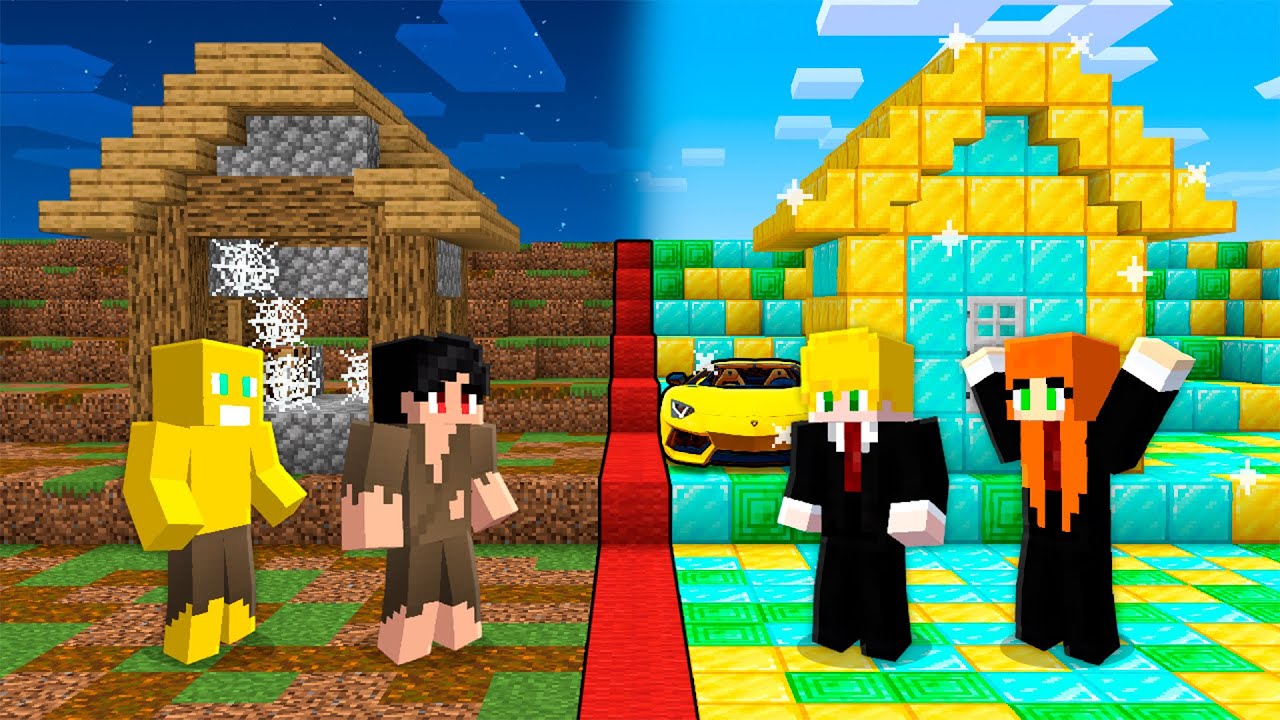 Batalha de VILA de NOOB vs PRO no minecraft