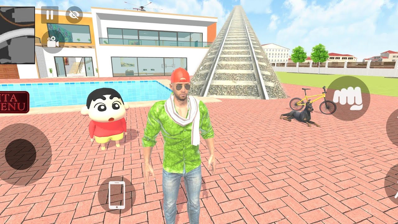Longest railway track 🚂 in Indian Theft Auto simulator 🤩