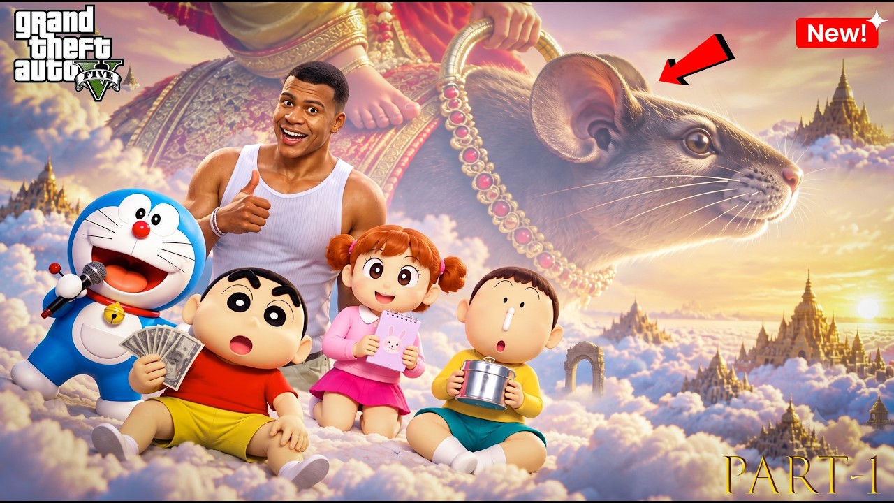 Shinchan & his friends started collecting Chandha - Lambodhara: PART 1😱 || GTA 5 in Telugu