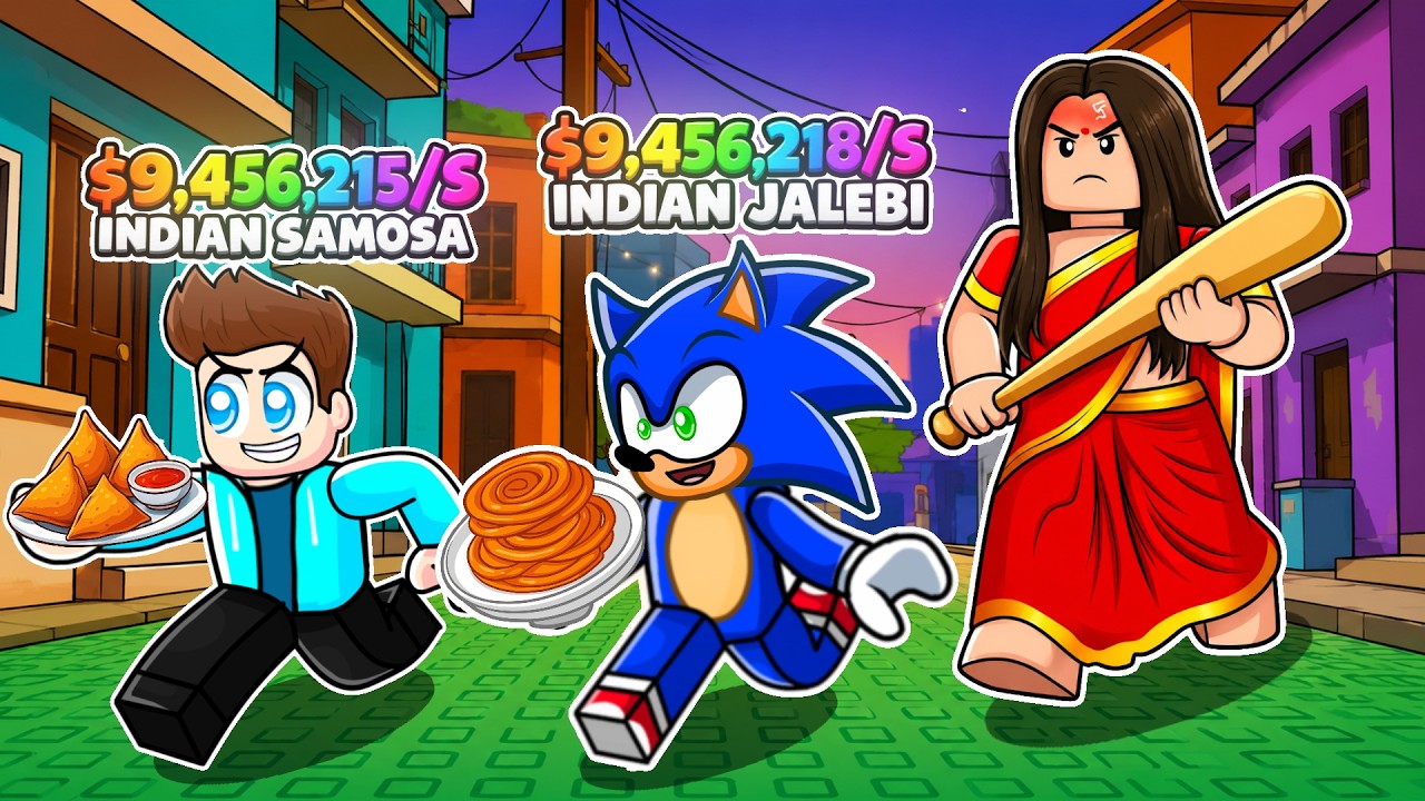 WE BECAME THIEVES TO STEAL INDIAN STREET FOODS IN ROBLOX !!