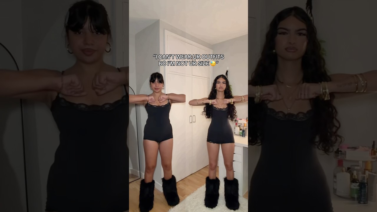 who wore it better? 😩🤷🏽‍♀️ #outfitideas #bodypositivity #fashion #sister #outfitinspo