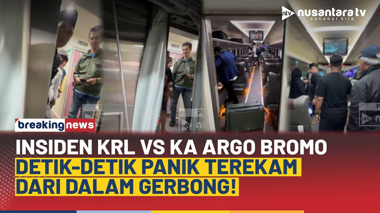 Mencekam! Penumpang KA Argo Bromo Rekam Detik-detik Kecelakaan vs KRL di Bekasi Timur | NTV