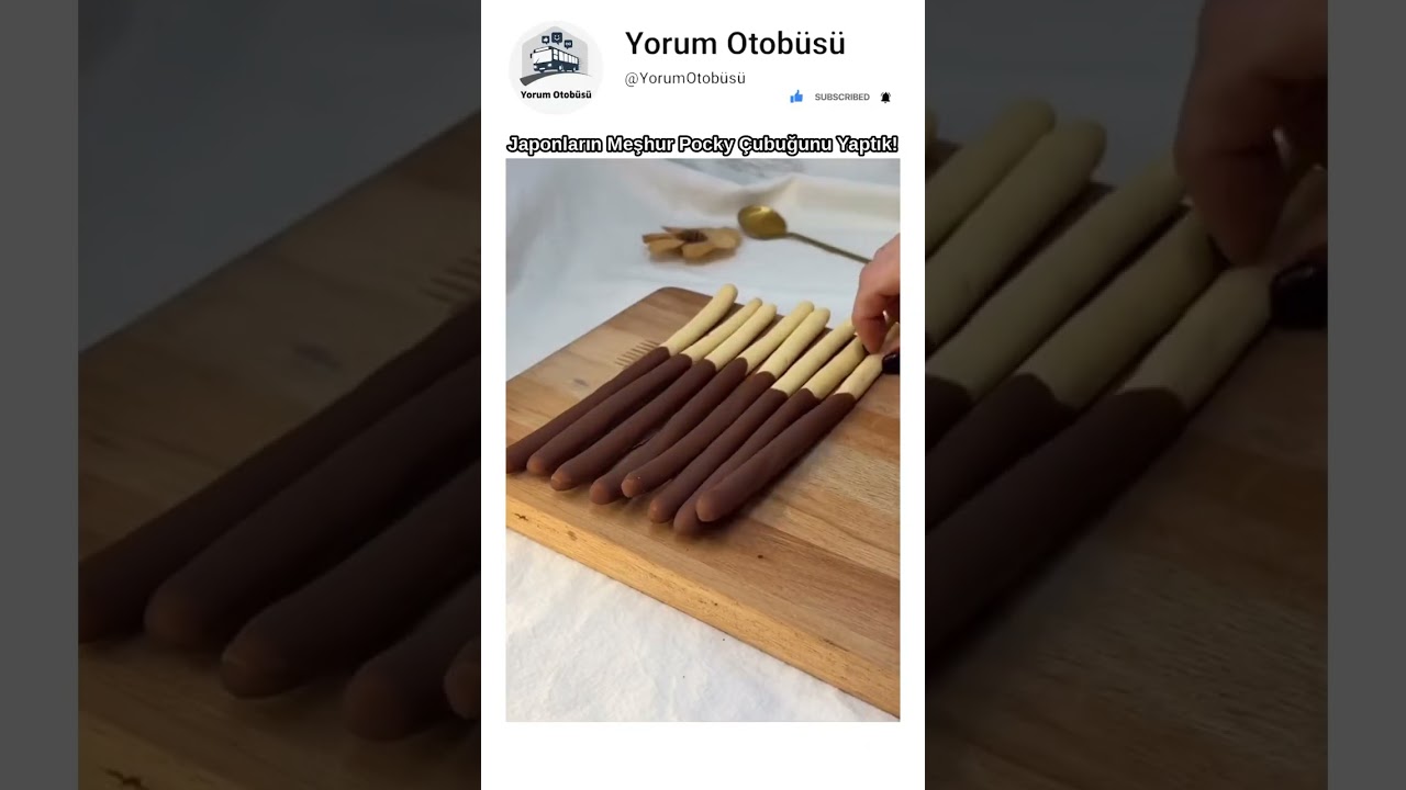 JAPONLARIN EFSANE POCKY ÇUBUĞU! 🇯🇵🍫 Çıtır Çikolatalı Çubuklar #shorts