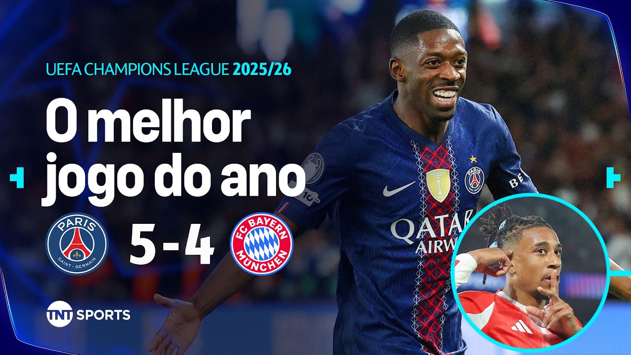 DEMBÉLÉ E KVARA BRILHAM, MAS BAYERN SE RECUPERA COM TRIO KANE, OLISE E LUIS DÍAZ | PSG 5X4 BAYERN