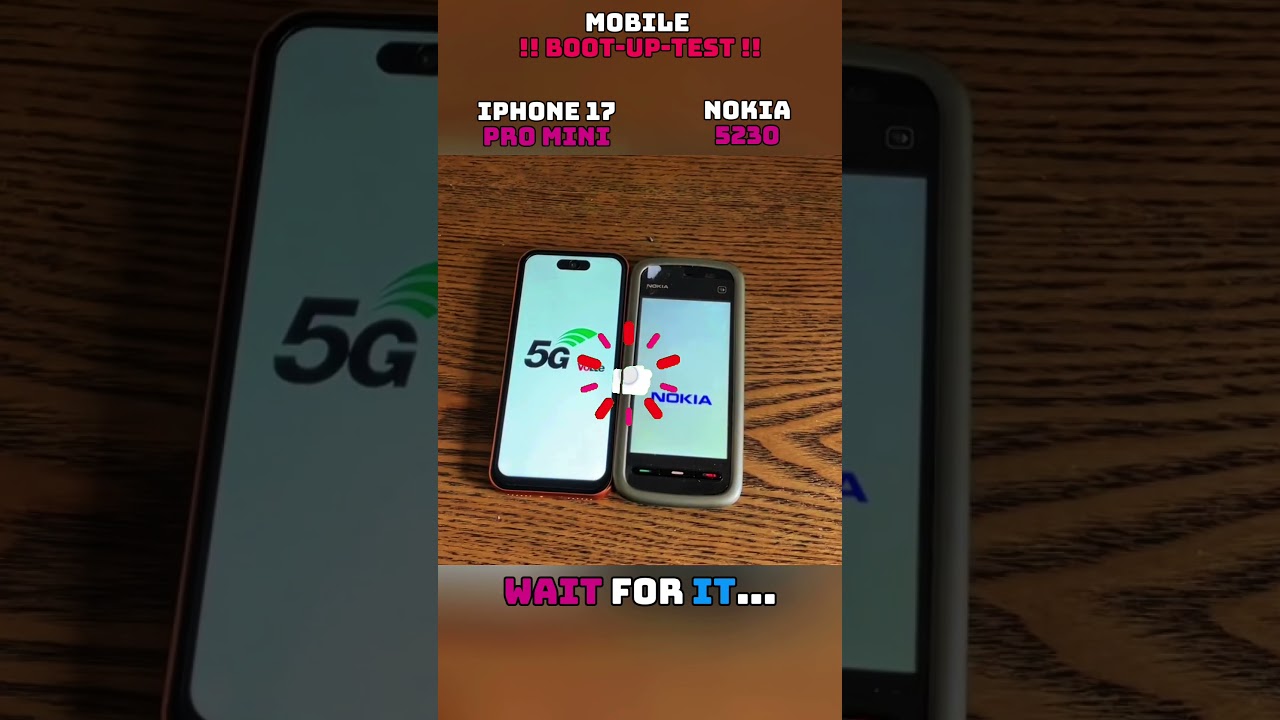 😶‍🌫️⚡ IPHONE 17 PRO MAX MINI VS NOKIA 5230 SPEED TEST!!