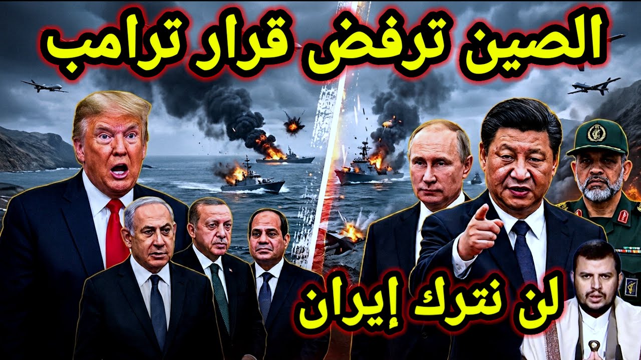 مفاجأة 👈 الصين تعلنها رسميًا أمريكا على خطأ ولن نترك إيران وروسيا تؤكد واخبار تركيا والكيان واليمن