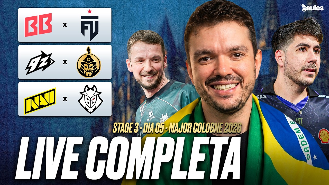DIA 5 - IEM COLOGNE MAJOR 2026 STAGE 3  - !socio - Siga @Gaules nas redes sociais!