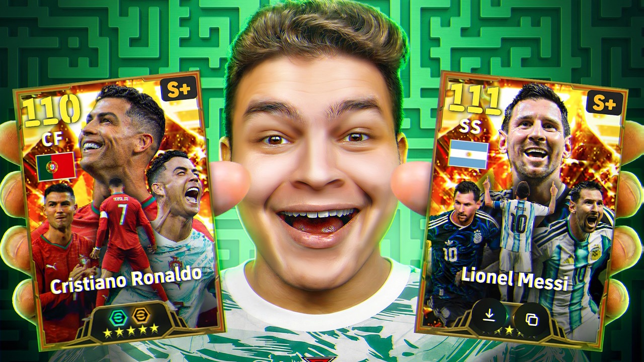 وأخيراً صفقه تااريخيه دبل ميسي 111 + كريستيانو 110 Big Time ب 500 كوينز🔥3 مهارات🤯!