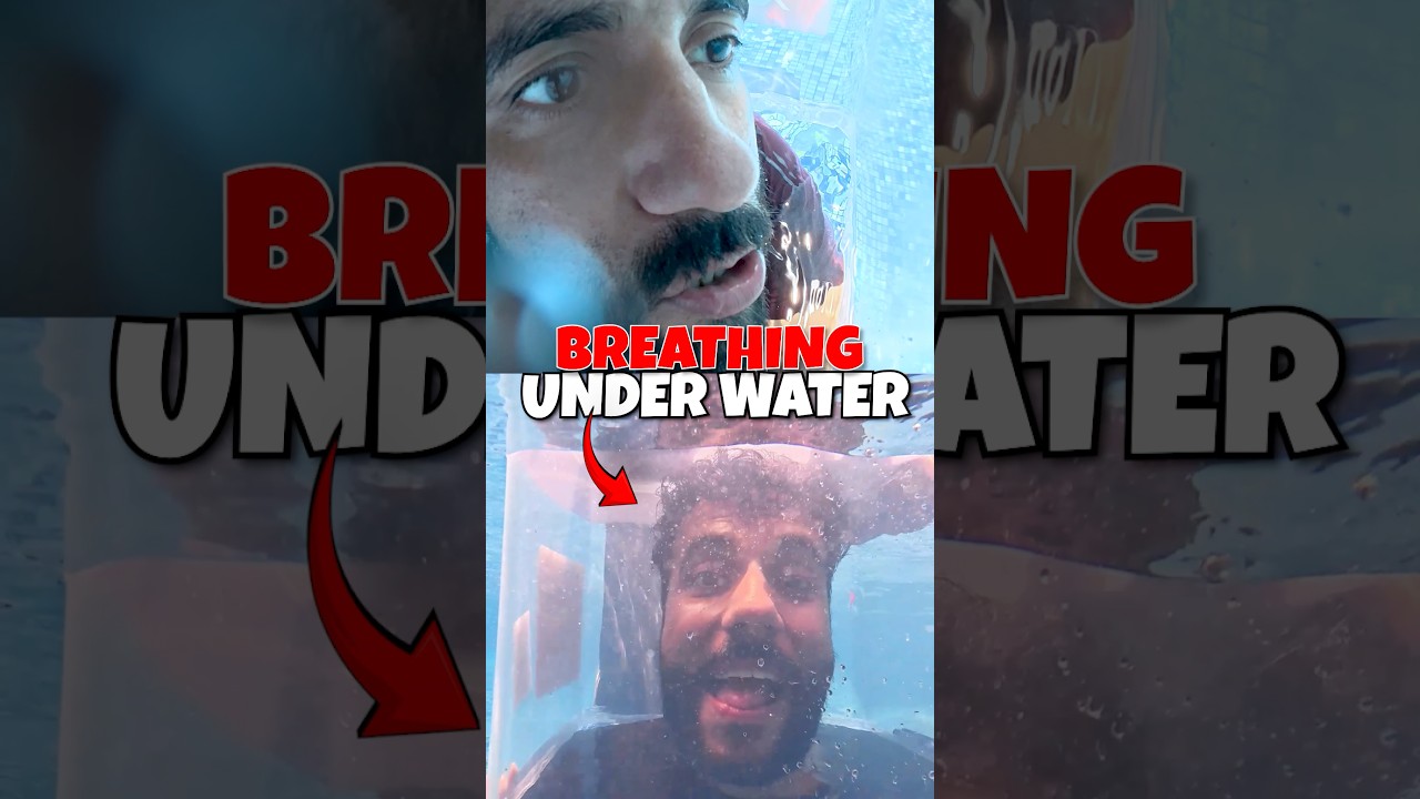 Breathing Under Water | Science Experiment #ashusir #physics #funny #crazy