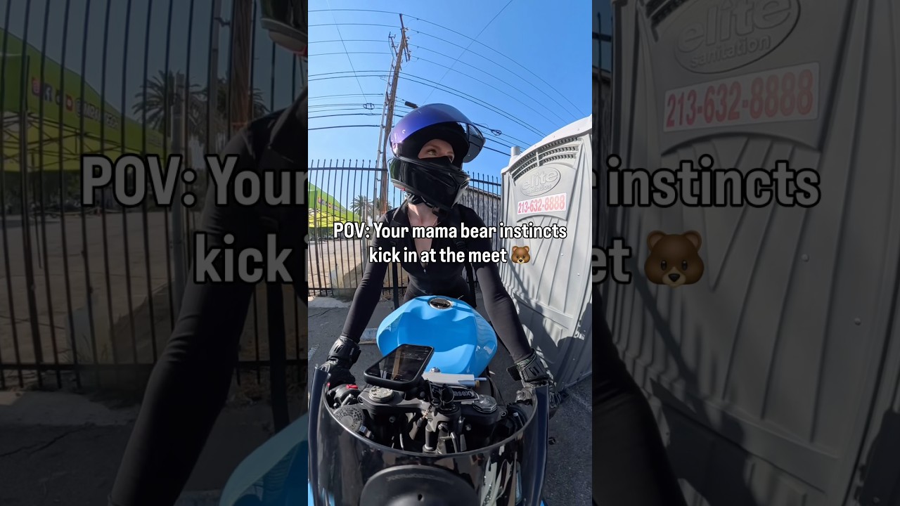 Moto mami or mama bear? 🤔 #bikergirl #motorcycle #bikergang #bikerchick #bikelife