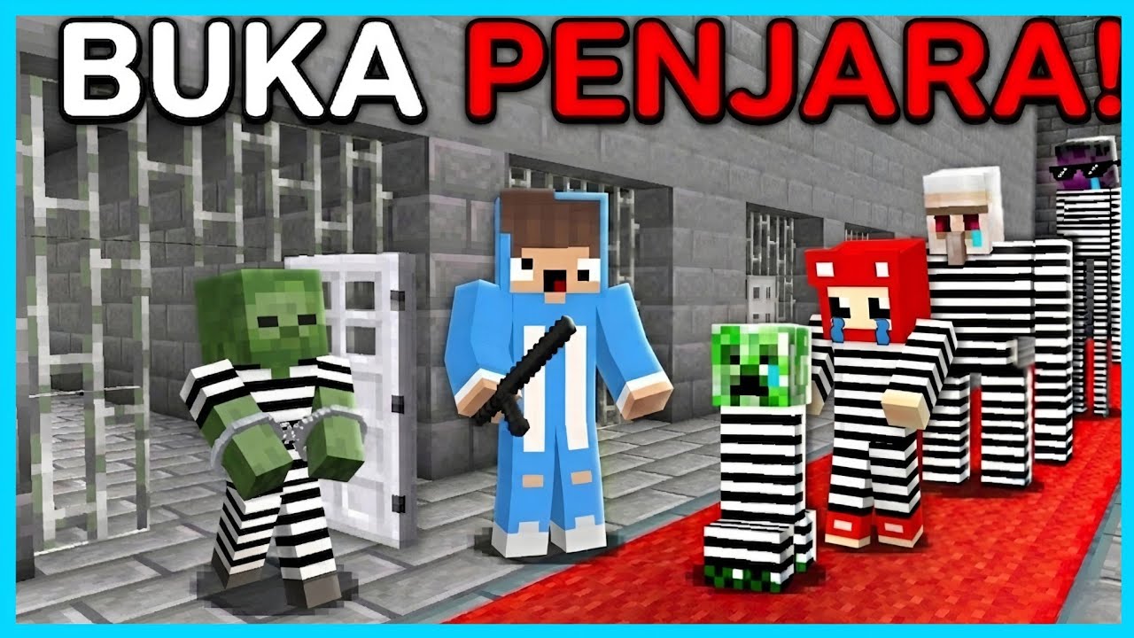 MIPAN & ZUZUZU BUKA PENJARA DAN MENANGKAP PENJAHAT DI MINECRAFT SURVIVAL!