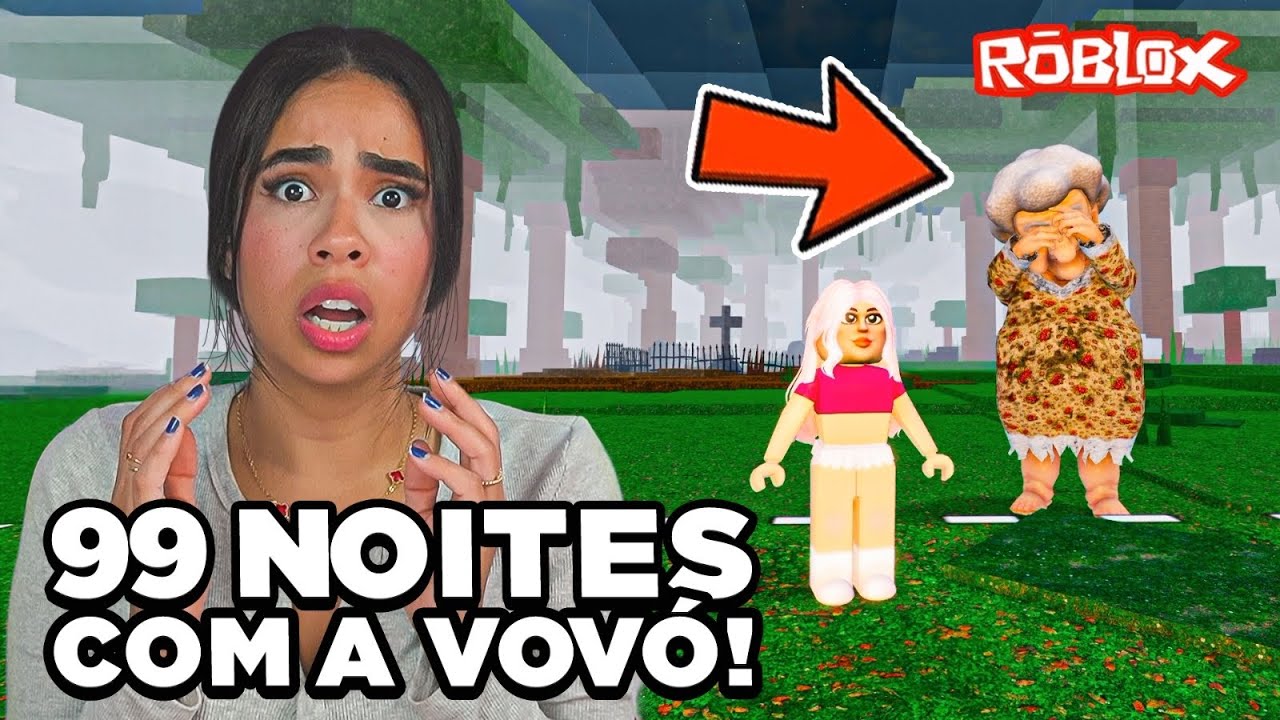 100 DIAS SOBREVIVENDO NA FLORESTA DA MINHA AVÓ NO ROBLOX