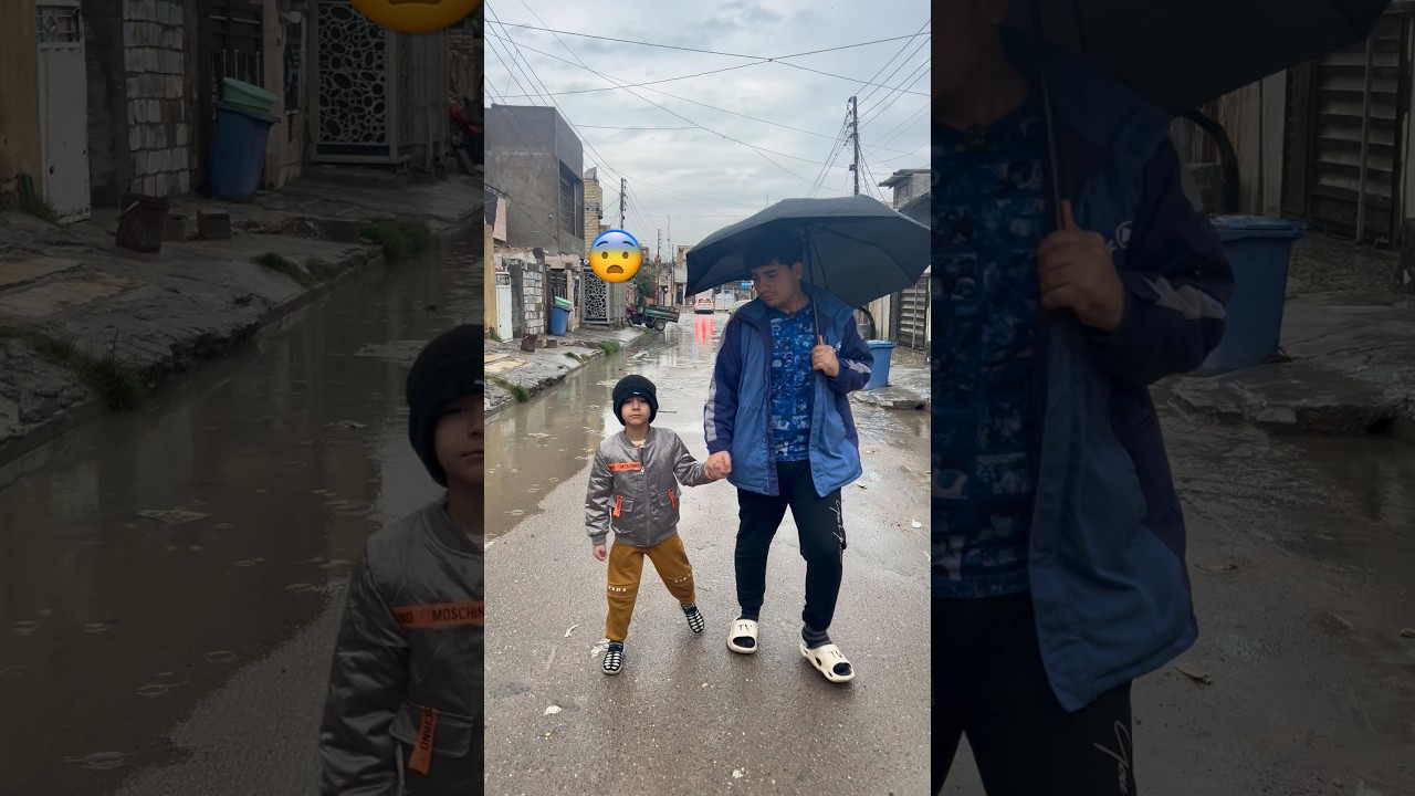 رحنه للأسواق بالمطر ☔️😳