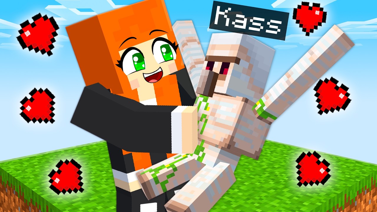 FINGI ser um GOLEM BEBÊ em um CHUNK no minecraft