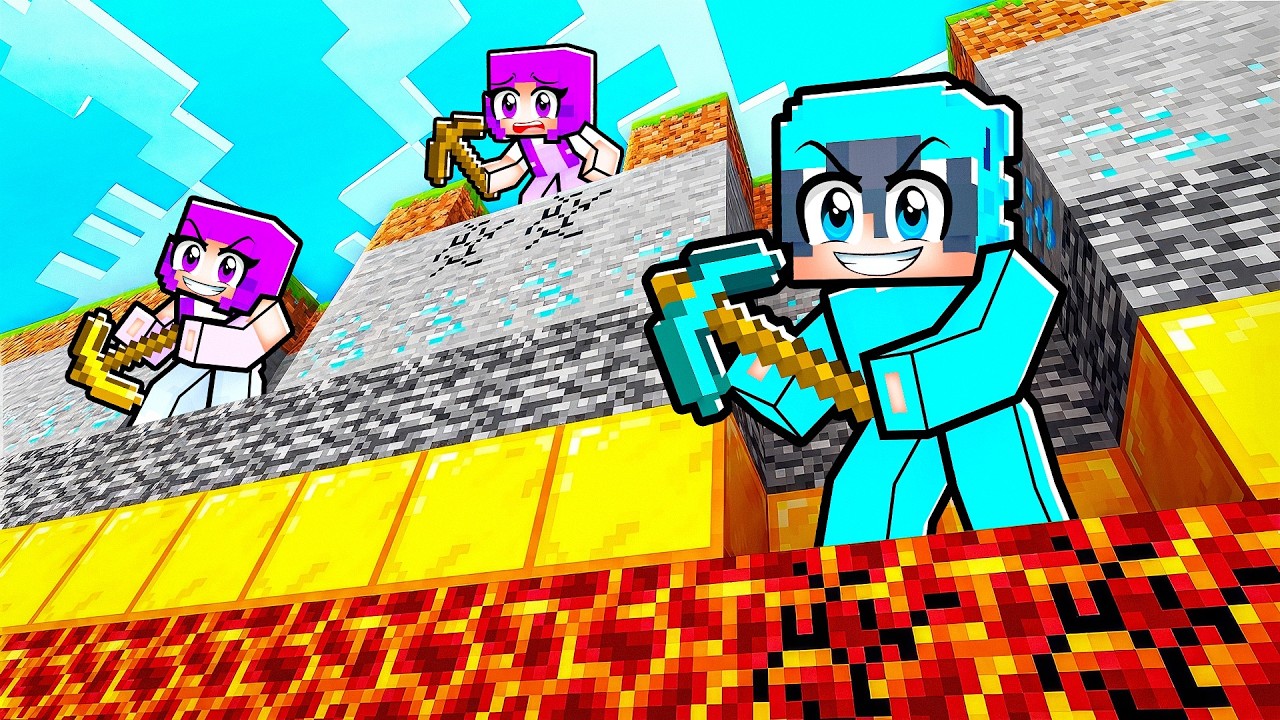 Moni vs Lia vs Bebek Lia KAZMA MADEN SAVAŞI - Minecraft