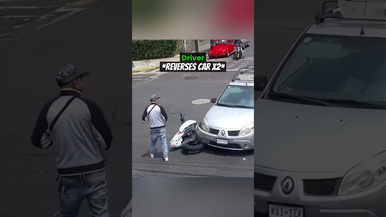 Biker Karen Gets Karma For Hitting Driver's Mirror #shorts