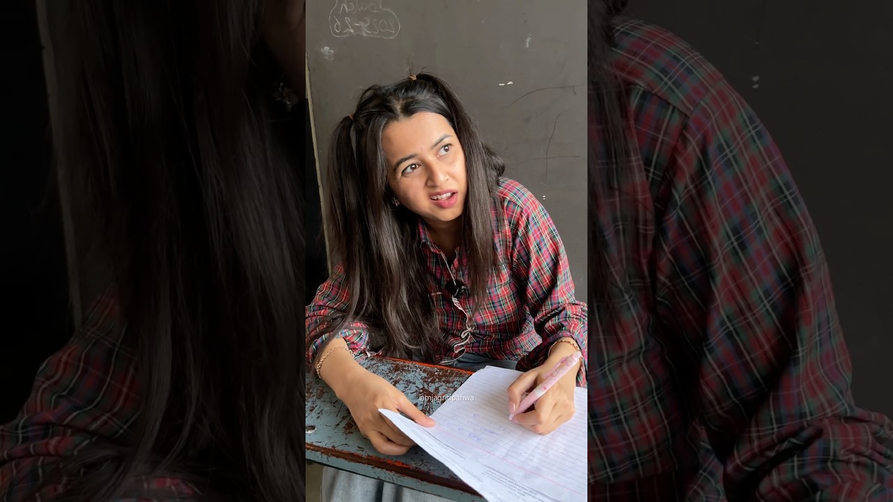 When Teacher Helps you During Exam🤣 #schoollife #studentlife #jagritipahwa #cheating #teacherlife