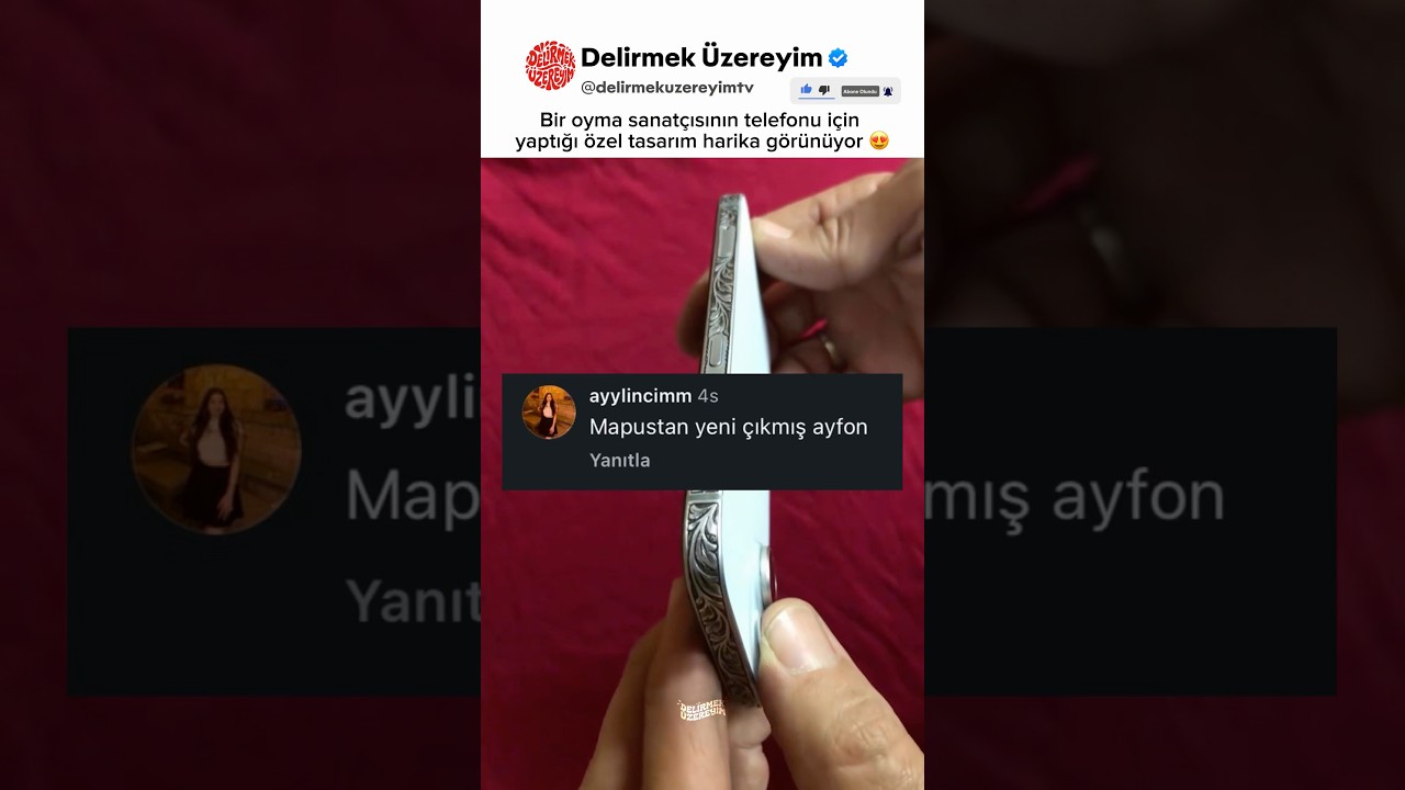 Bu iphone’dan dünya’da sadece 1 tane var 😱 #iphone #telefon #shorts
