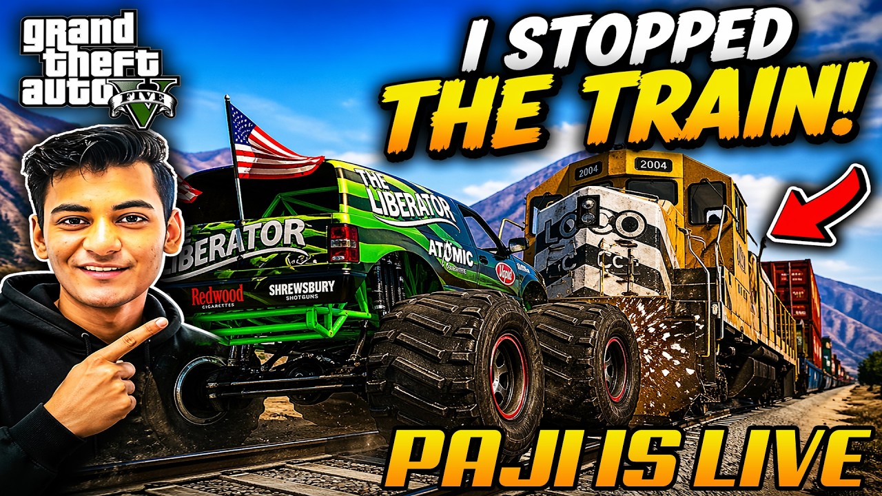 I Used Crazy Vehicles to STOP the Train in GTA 5 | GTA 5 LIVE | #gta5 #gtav #gaming