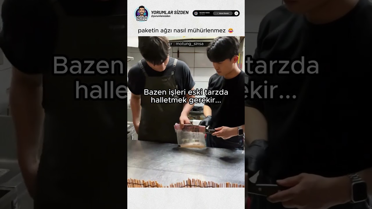 mutfağı bırakma zamanı 😂