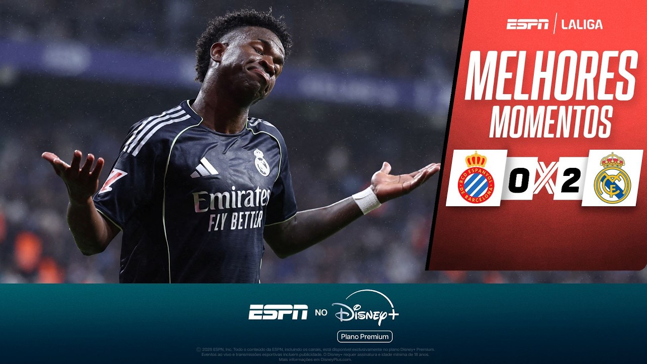 VINICIUS JR. DÁ SHOW, ANOTA GOLAÇOS, E REAL MADRID VENCE O ESPANYOL EM LALIGA | MELHORES MOMENTOS