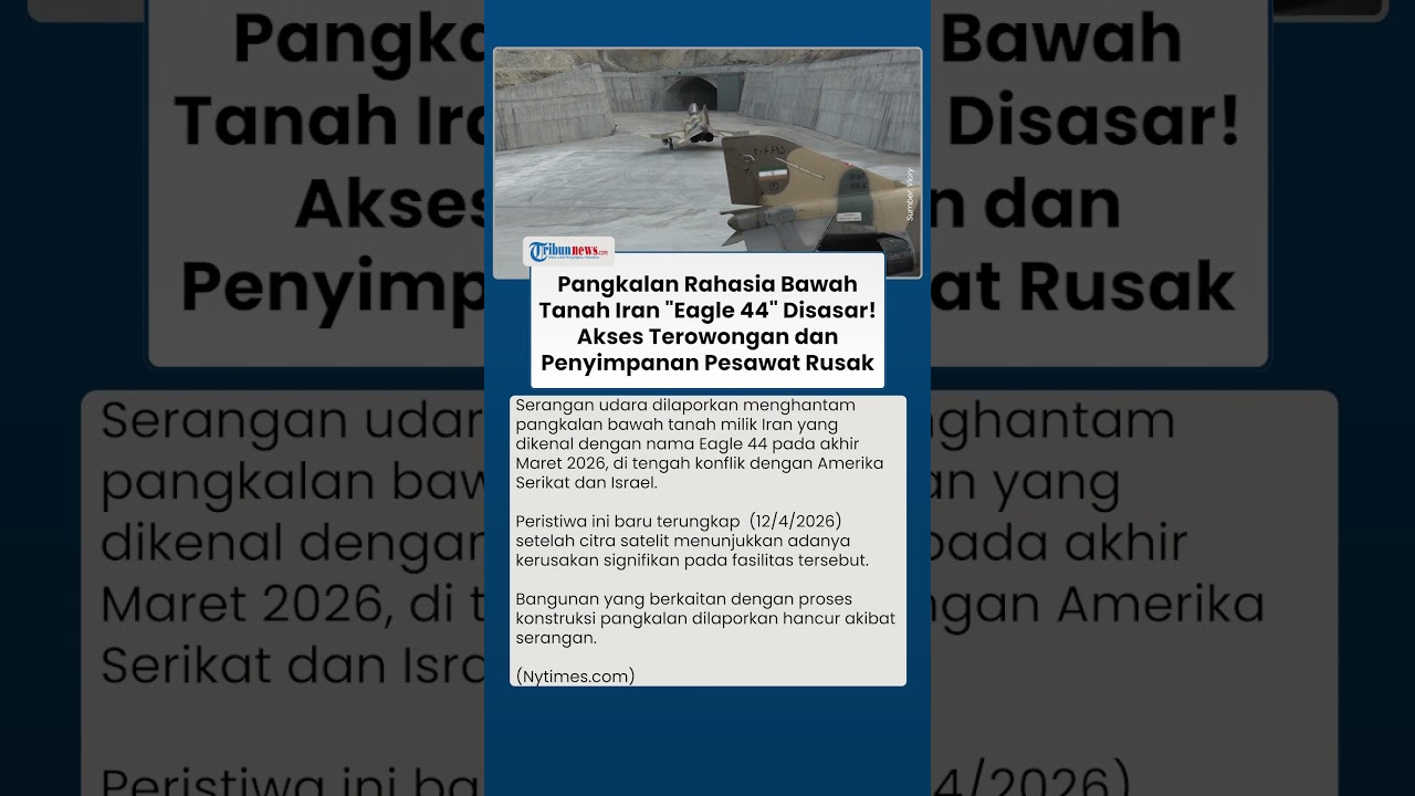 Basis Eagle 44 Iran Diserang di Tengah Konflik, Bukti Kerusakan Muncul dari Citra Satelit