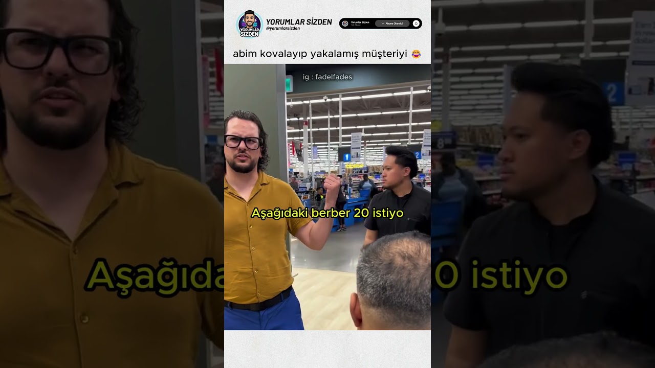 müşteri nimettir diye kovalamış 😂 @fadelfades