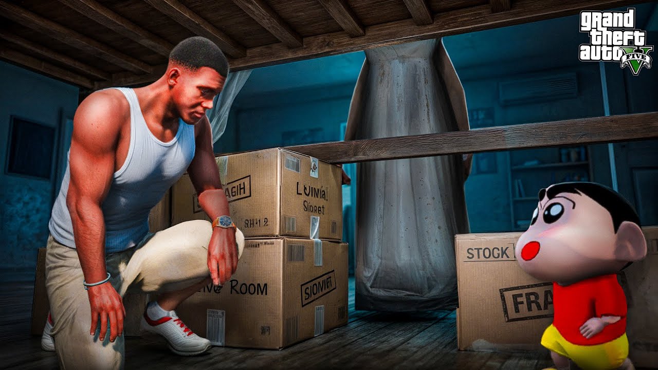 Franklin Playing Hide And Seek in GTA 5