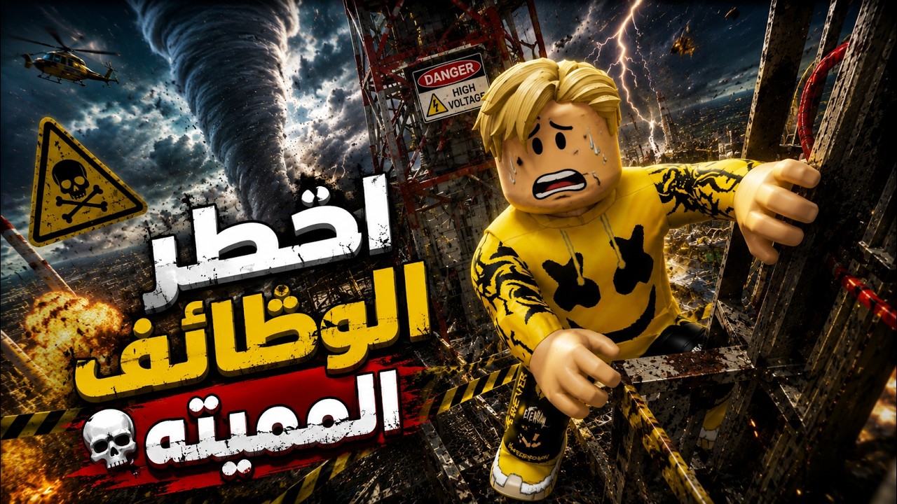 فيلم روبلوكس :كل دقيقة كنت بموت☠️اشتغلت أخطر الوظائف المميتة في العالم!... 😱💰هل استطيع النجاة!