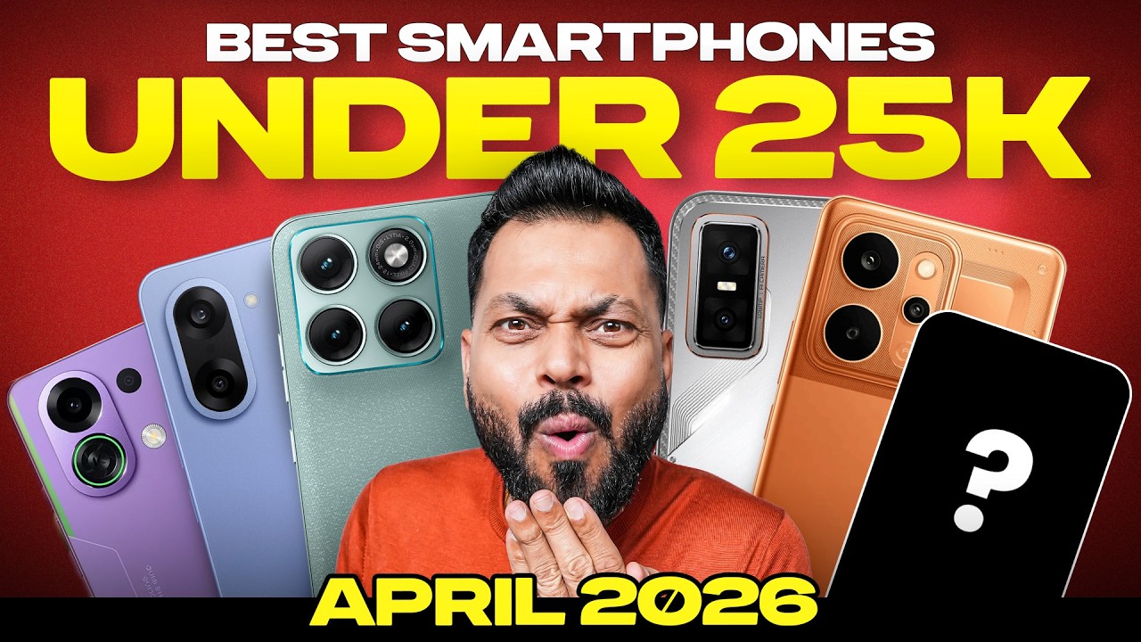 Top 5 Best Smartphones Under ₹25000 Budget ⚡ April 2026