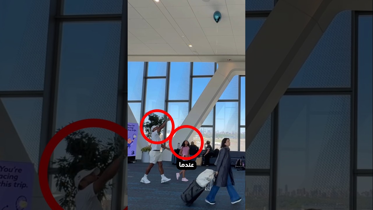 البالون المعلق في السقف!⭕🎈