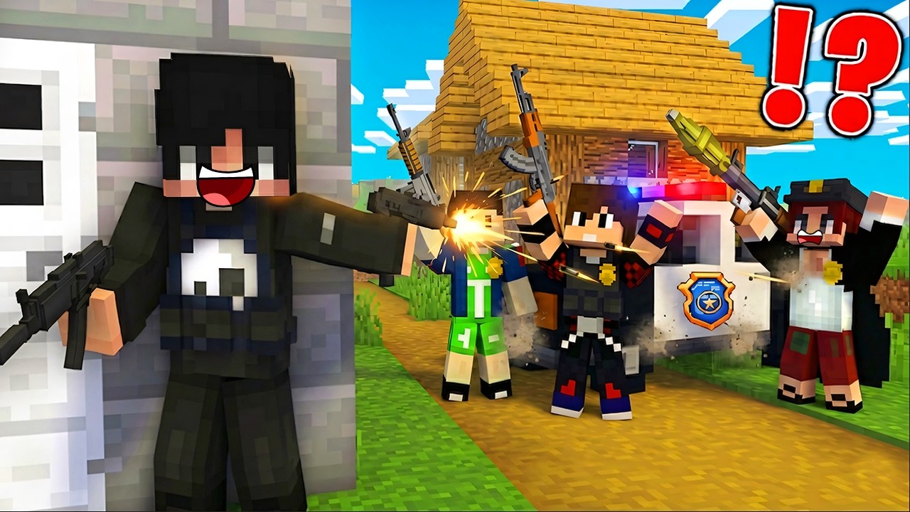 ماين كرافت لايف ستيل الحرامية #3 : الشرطة داهمت مقـر الحرامية !!؟