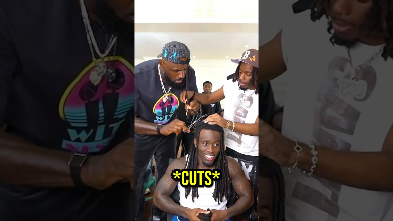 Lebron James Cuts Kai Cena't Locks😱