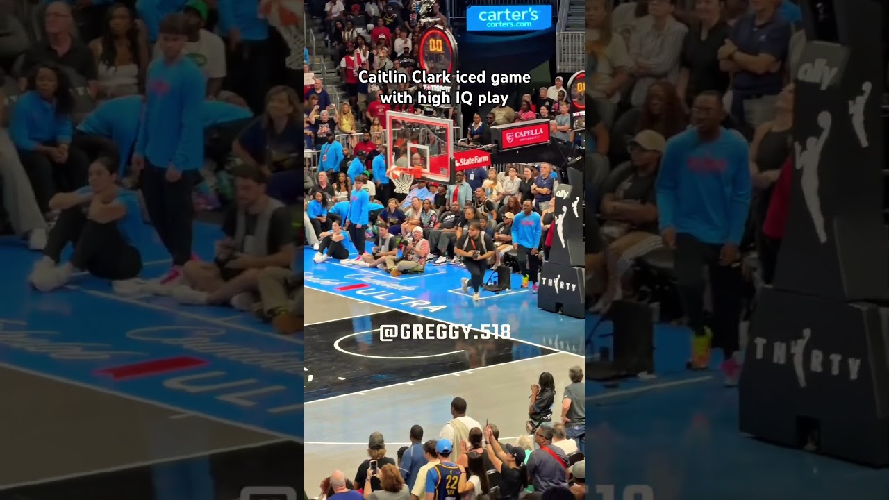 Caitlin Clark ices the game #caitlinclark #basketball #wnba