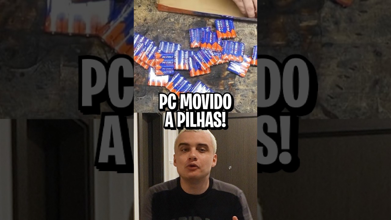 Ele ligou um PC usando 192 pilhas AA