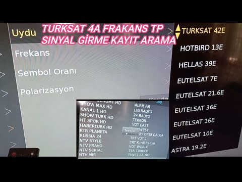 Türksat 4A Uydu Frekans 2026 Ayarı Güncelleme Nasıl Yapılır 