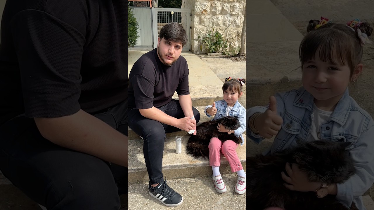 القط مصاب وانا ‏عالجته:😱￼