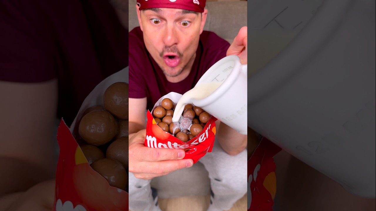 How to make the best CHOCOLATE CEREAL with milk for your brother?😅❤️🍨| CHEFKOUDY