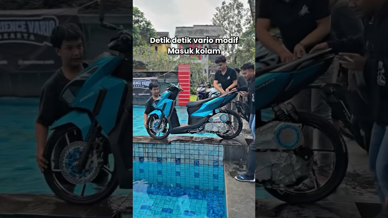 Motor masuk kolam #automobile #youtubeshorts #mamiresing #motoran