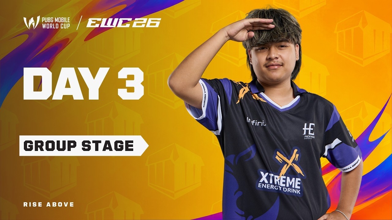 EWC x PUBG Mobile World Cup | Group B Day 1
