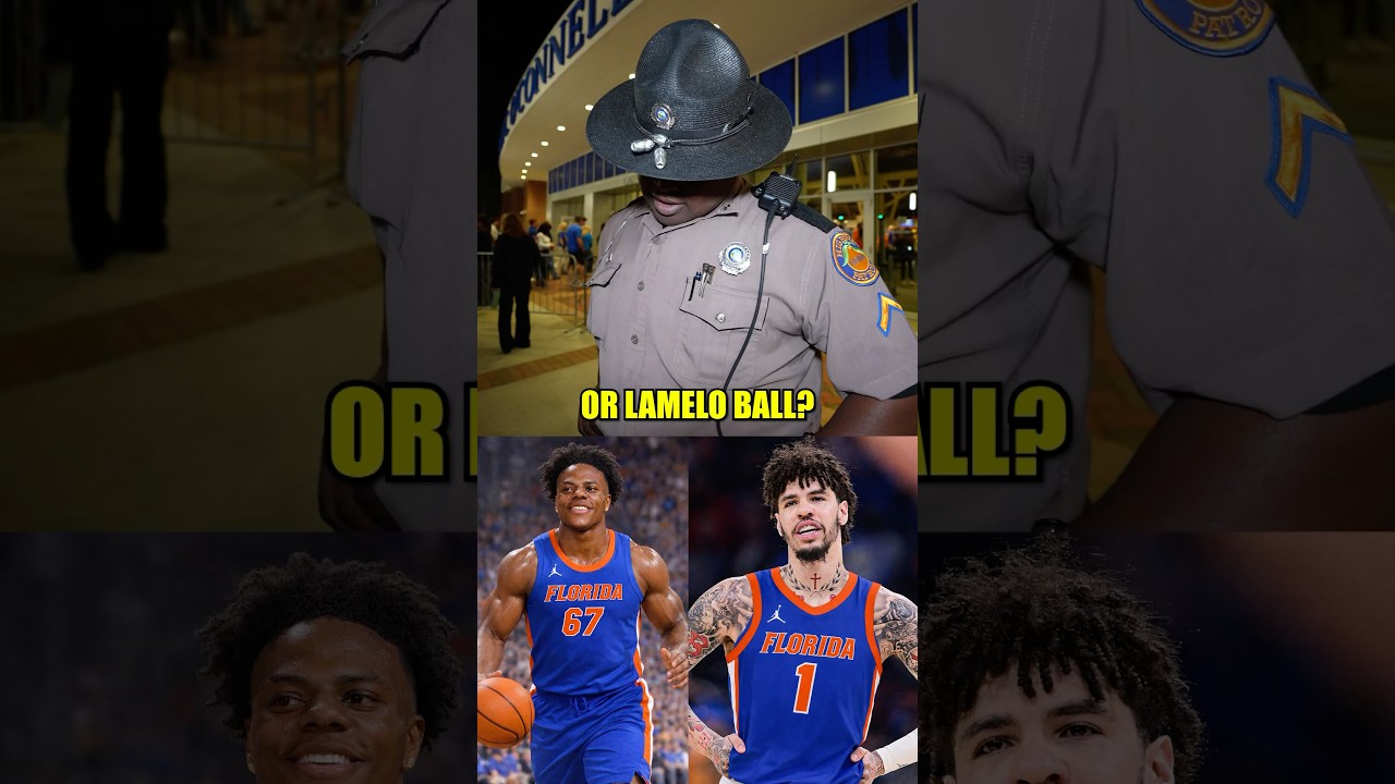 State trooper knows ball 🤣🤣 #floridagators #gogators #marchmadness #nba