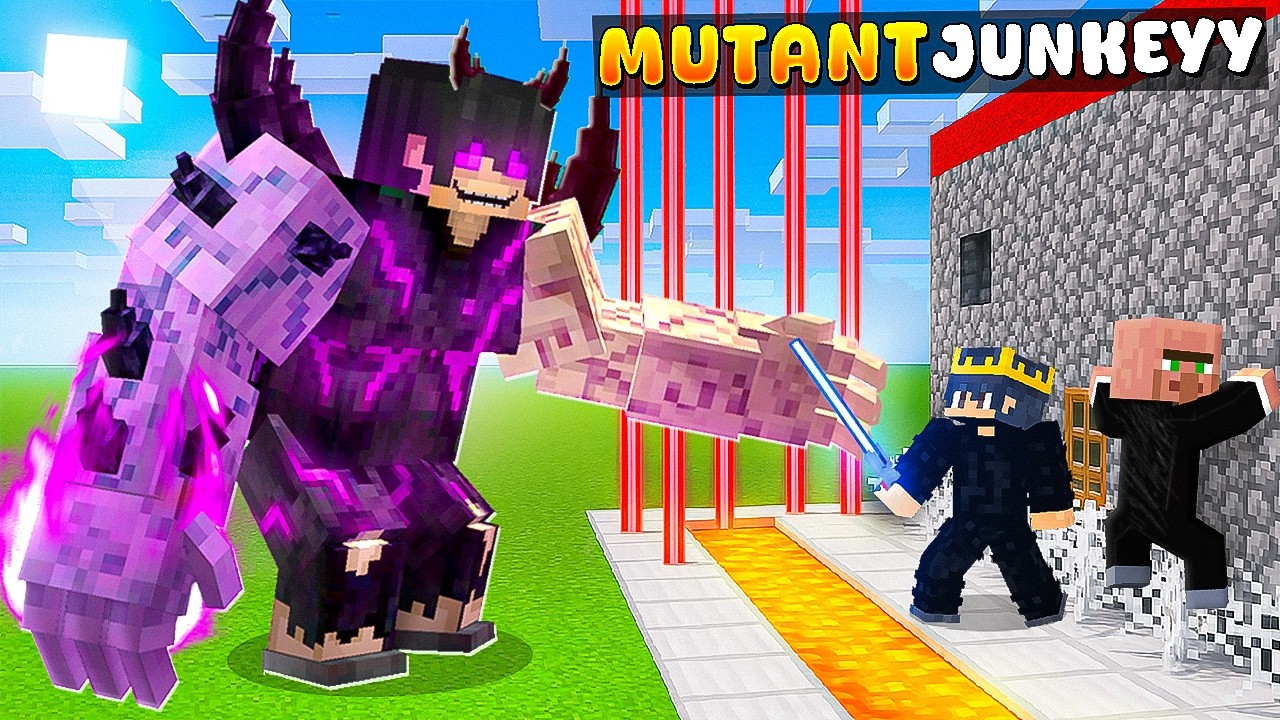 Mutant Junkeyy vs Security House in Minecraft!