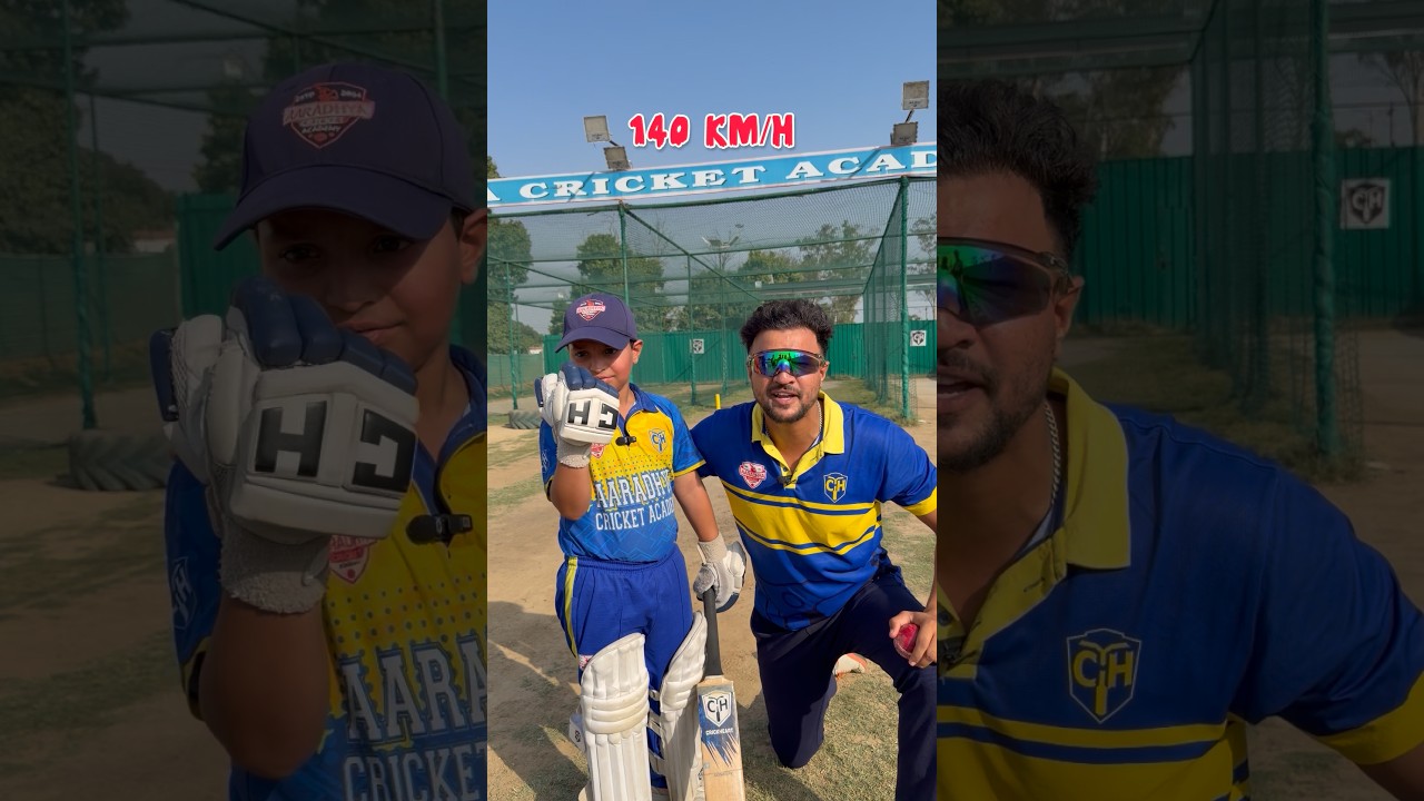 5 Sal ka baccha 140 khel payega 😱 #cricketwithvishal #shorts