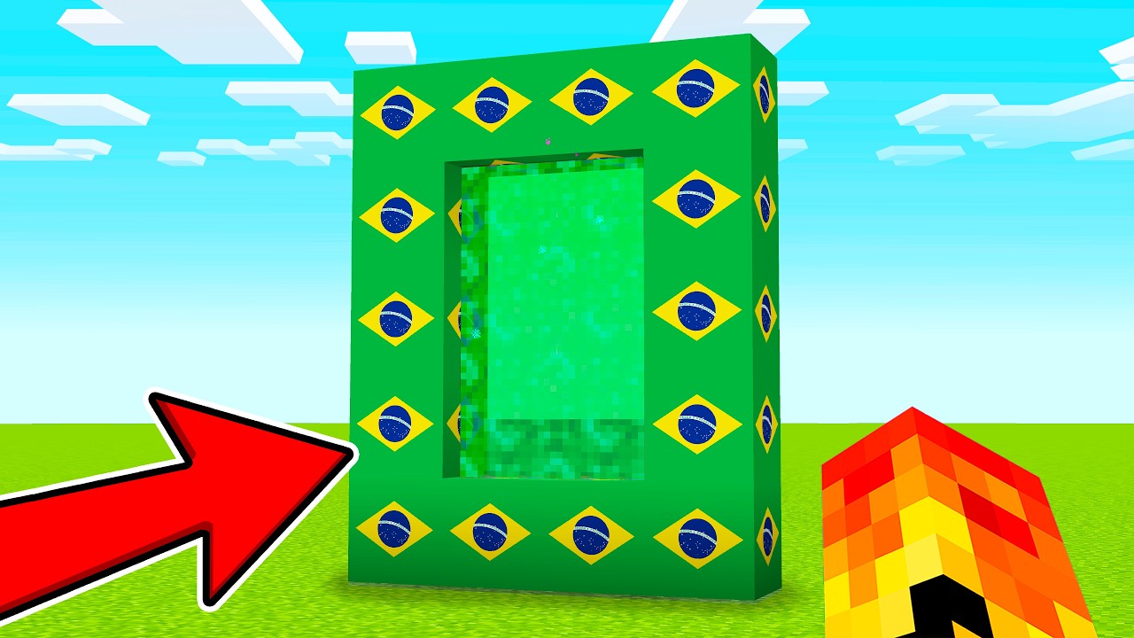 Fui para o BRASIL no MINECRAFT