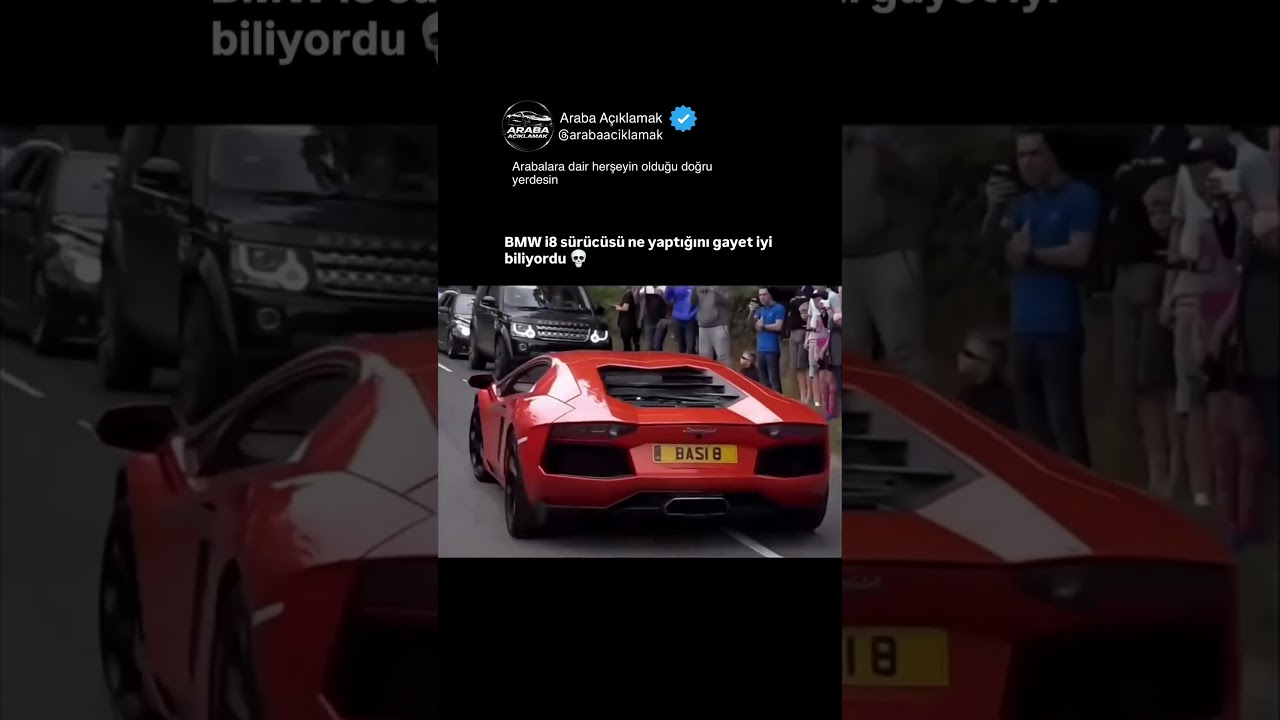 BMW i8 sürücüsü ne yaptığını gayet iyi biliyordu 💀