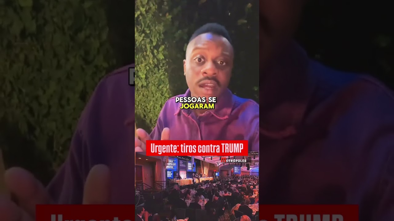 AGORA: TRUMP é retirado de jantar após TIROTEIO