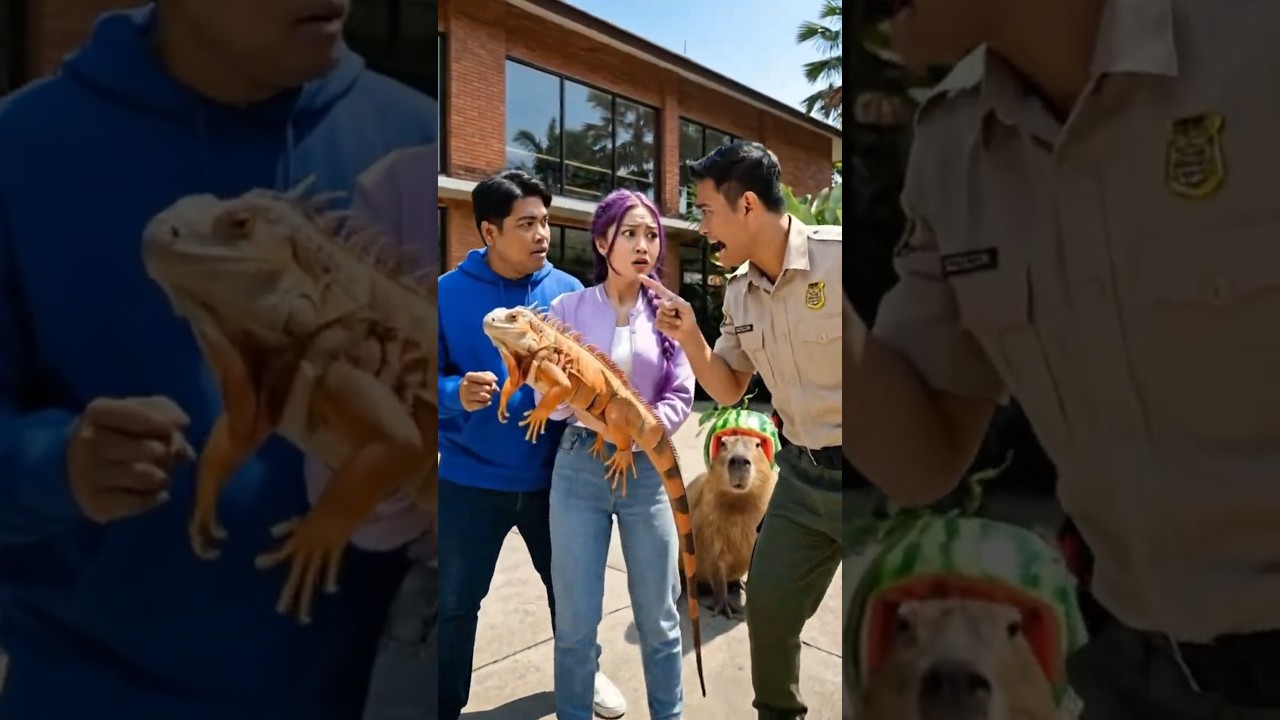 Capybara & Adi Membongkar Kadal $4000 Milik Rumi yang Dicat! 😱 #kapybara #shortslucu