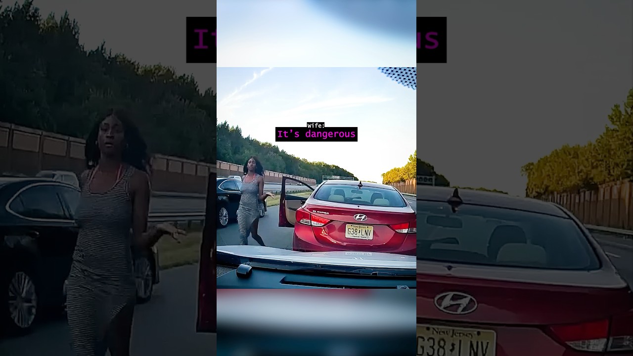 Crazy karen causes drama on the road